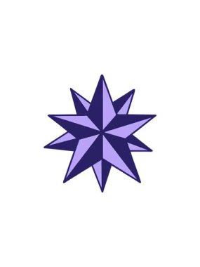 Yıldız karalamalarının ikonik dövme tarzının gösterişli satış animasyonu