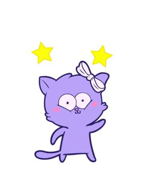 dönen yıldızlar çizgi film karakteri kedi çizimi eğlenceli