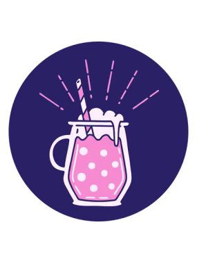 Dövme stili zencefilli bira ikonunun titreşimli hareketli animasyonu