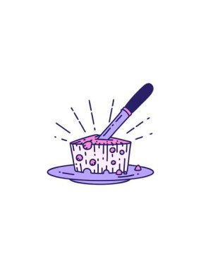 Geleneksel bir peynir dövmesi çiziminin gösterişli satış animasyonu