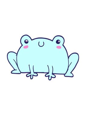 Bir kurbağanın canlandırmasının titreyen hareketi