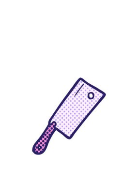 Çizgi film et satırının zıplama hareketi animasyonu