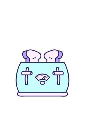 Ekmek kızartma makinesinin çizgi filminin animasyonunu uzatıyorum.