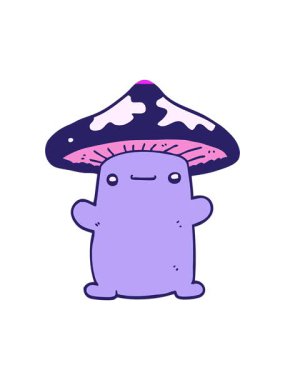 Çizgi film mantar çiziminin animasyonunu güçlendir