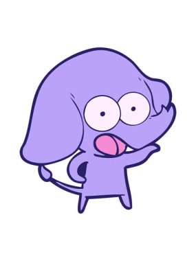 Çizgi film filinin animasyonunu salla ve durdur