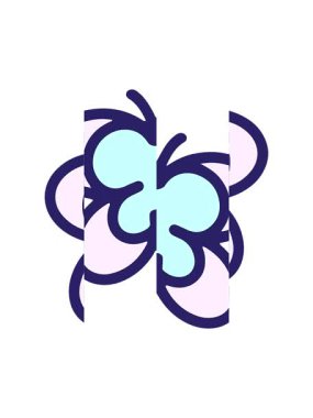 Kelebeğin basit, cesur çiziminin bölünmüş hareket animasyonu