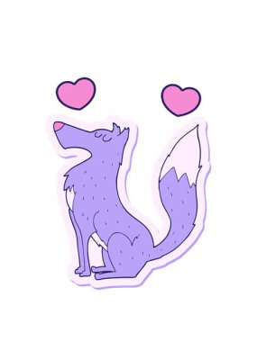 Kurt çıkartmasının dönen kalp animasyonu