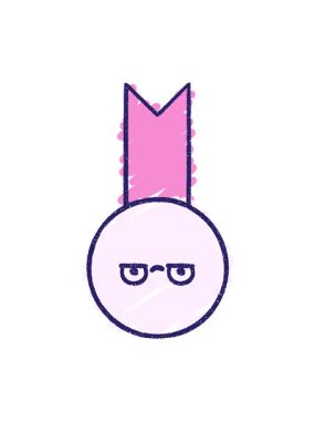 Altın Madalya Tebeşir Çiziminin pixelize etkisi