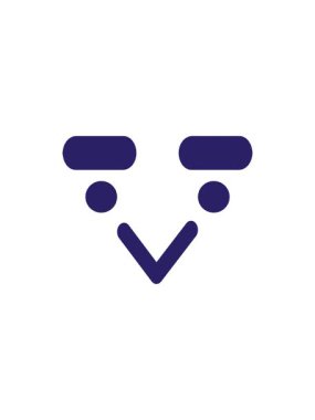 Kalın kaşlı kuş suratlı ikonun radyoaktif parlayan animasyonu