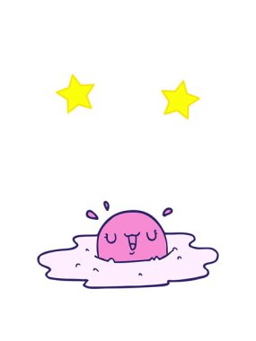 dönen yıldızlar kızarmış yumurta çizgi filminin animasyonu