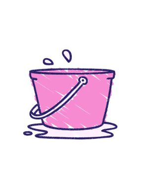 Islak Kova Tebeşiri Çiziminin yıldız patlaması etkisi canlandırması