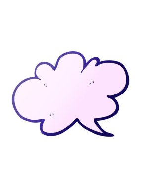 karikatür çizilmiş bulut konuşma baloncuğunun canlandırmasını bob ve duraklat