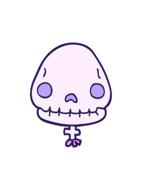 Cadılar Bayramı kafatasının basınçlı canlandırması