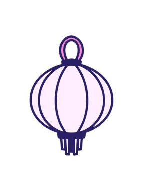 Bir kağıt fenerin parlak ışık efekti geleneksel Japon zanaatı