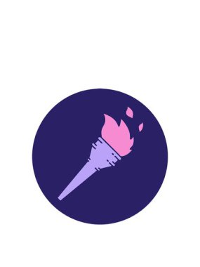 Bir meşalenin ikonik stil görüntüsünün yükselişi ve yüzdürülmesi