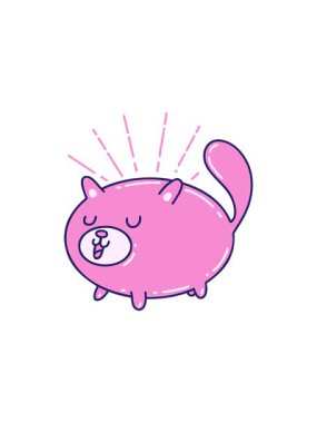 Gülümseyen kedi dövmesinin canlandırma efekti