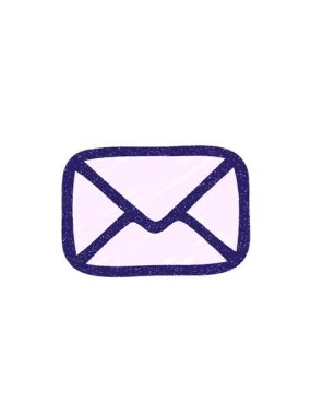 Çizgi film Mail Sembol Tebeşir Çiziminin yükselişi ve yüzdürme animasyonu