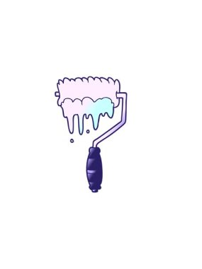 Çizgi film makarasının yatay titreşimli animasyonu