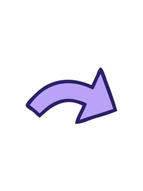 Dikkat çekici bir ok karikatürü.