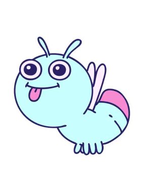 bir ışıldayan böceğin karikatürünün efekt canlandırması