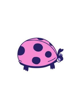 El çiziminin gösterişli satış animasyonu. Tuhaf çizgi film uğur kuşu.