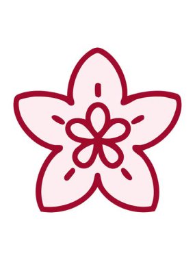 Japon tarzı çiçek tasarımının hareketli animasyonu