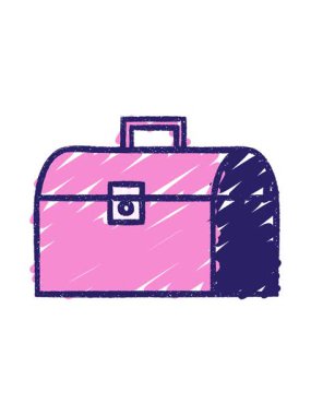 Bir Araç Kutusu Tebeşir Çiziminin ışık efekti canlandırması