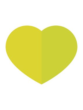 kalp sembolü tasarımının renk animasyonu değişiyor