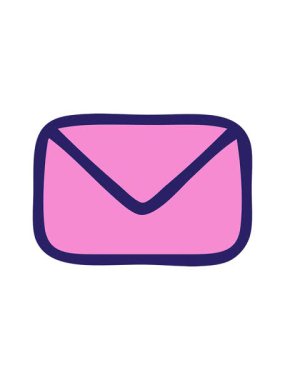 Kağıt bir zarfın karikatürünün hareketli animasyonu