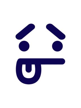 Belirsiz yüz simgesinin neon ışık efekti canlandırması