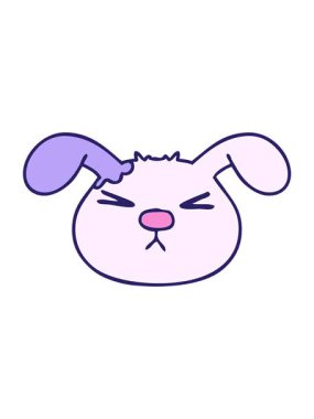 El çiziminin hareketlerini salla ve duraklat. Çizgi film köpek suratlı.