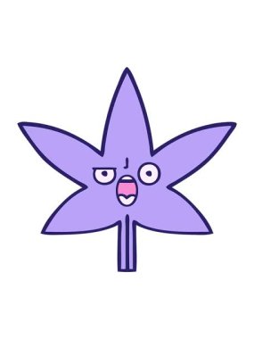 Bir sonbahar yaprağının çizgi filminin hareketli animasyonu