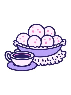 Pao de queijo 'nun titreyen animasyonu kahve çizimli geleneksel Brezilya peynirli ekmeği