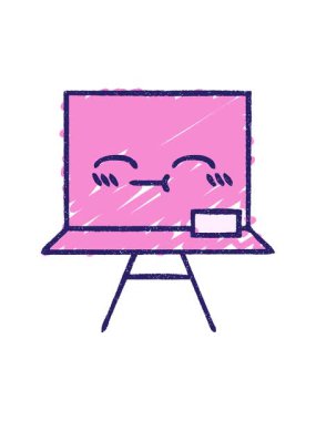 Karatahta Tebeşir Çiziminin basınçlı animasyonu