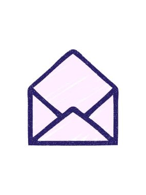 Açık Zarf Tebeşiri Çiziminin dikkat çekici animasyonu