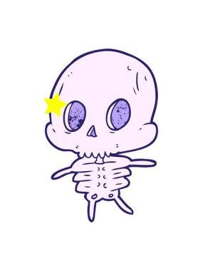 Parlayan yıldızlar, çizgi film iskeletinin animasyonunu etkiler.