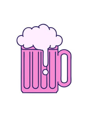 Bir bira tankardının ikonik dövme görüntüsünün basınçlı canlandırması