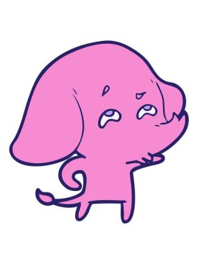 Anımsayan bir fil çizgi filminin animasyonunu bob ve duraklat