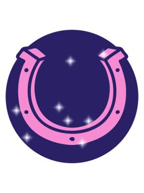 Bir at nalı görüntüsünün parıltı etkisi