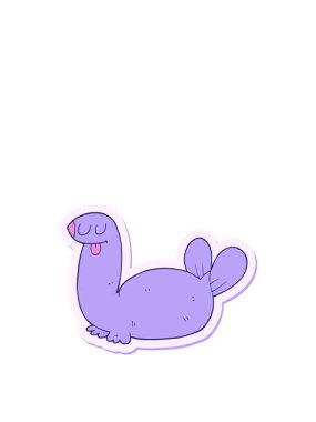 Bir karikatür mührünün sıçrama hareketi canlandırması