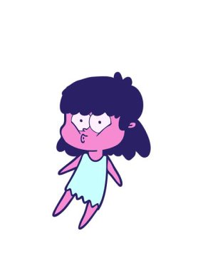 Çizgi filmdeki ıslık çalan kızın animasyonunu genişletiyorum.