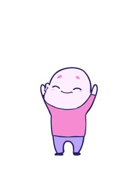 Bir çizgi film karakteri kel bir adamın yükselişi ve yüzüşü