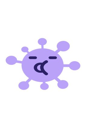 basit konuşan virüsün hareketli animasyonu