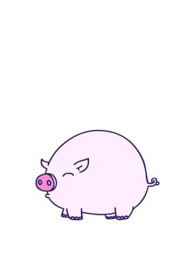 El çizimi çizgi film domuzunun animasyonunu genişletiyorum.