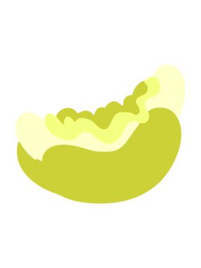 Ketçap ve hardallı sosisli sandviçin renk değişimi