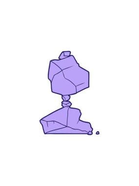 Çizgi film taşlarının gösterişli satış animasyonu