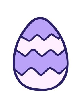 Paskalya yumurtası boyalı çizgi filmin hareketli animasyonu