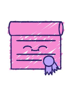 Sertifika Tebeşir Çiziminin canlandırmasını bob ve duraklat