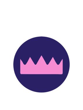 Bir taç görüntüsünün zıplama hareketi canlandırması