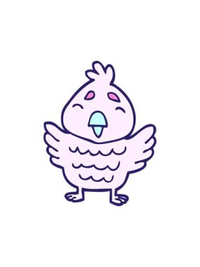 karikatür karikatür kırmızı kuşun basınçlı animasyonu